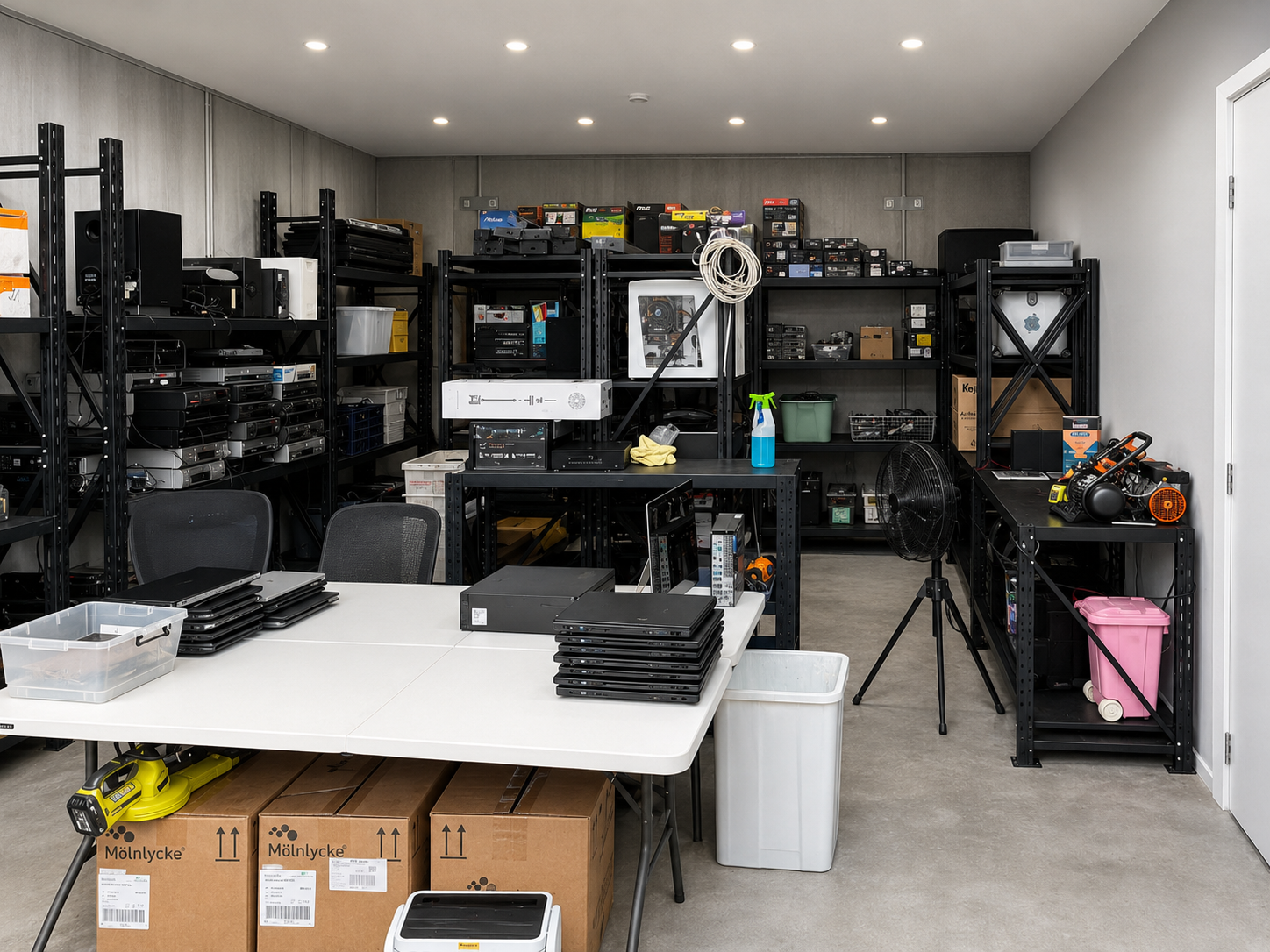 Inside The Recycle Project electronics refurbishment workshop